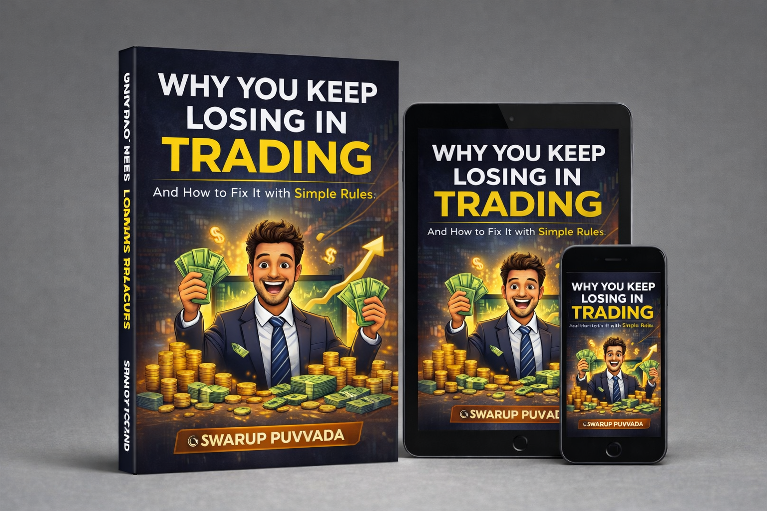 Trading themed hero visual